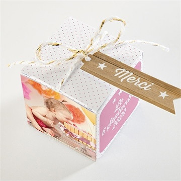 Boîte de dragées baptême boîte de dragées baptême - Dessus de la boîte