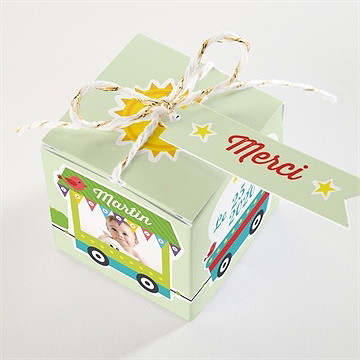 Boîte de dragées baptême boîte de dragées baptême - Dessus de la boîte