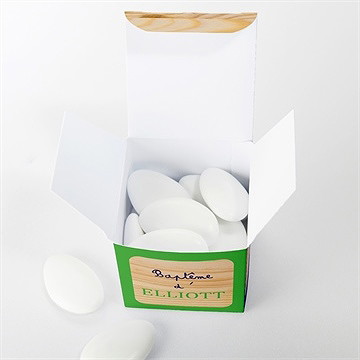 Boîte de dragées baptême boîte de dragées baptême - Intérieur de la boîte