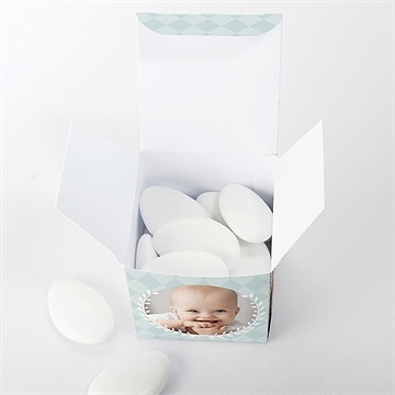 Boîte de dragées baptême dans la foi - Intérieur de la boîte