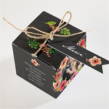 Boîte de dragées mariage boîte de dragées mariage - Dessus de la boîte