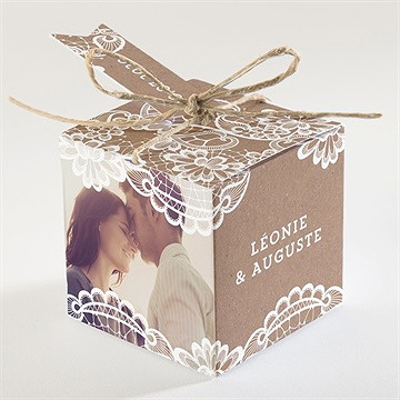 Boîte de dragées mariage boîte de dragées mariage - Dos de la boîte