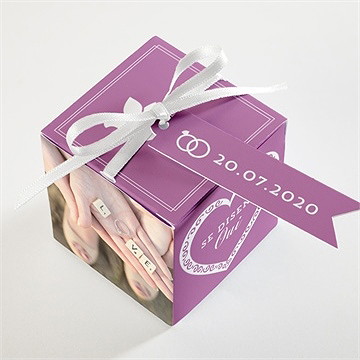 Boîte de dragées mariage boîte de dragées mariage - Dessus de la boîte