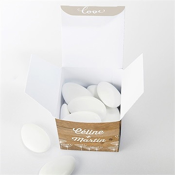 Boîte de dragées mariage boîte de dragées mariage - Intérieur de la boîte