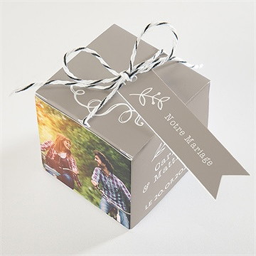 Boîte de dragées mariage boîte de dragées mariage - Dessus de la boîte