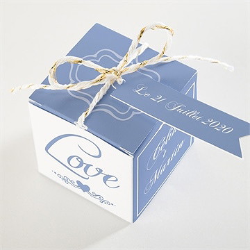 Boîte de dragées mariage boîte de dragées mariage - Dessus de la boîte