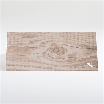 Marque-place baptême marque page kraft - Dos du marque-place