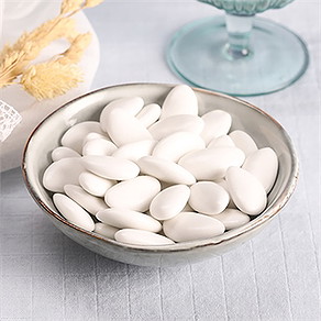Dragées blanches pour votre mariage - amande Avola