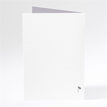 Menu baptême recto verso classique - Dos du menu