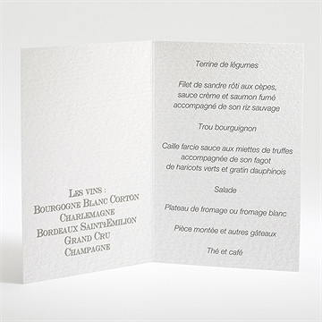 Menu baptême scotch délicat - Intérieur du menu