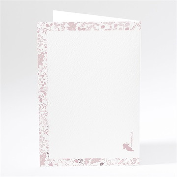 Menu baptême liberty pastel clair - Dos du menu