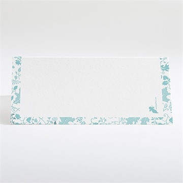 Marque-place baptême liberty en rond - Dos du marque-place