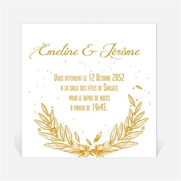 Carton d'invitation mariage photo classique