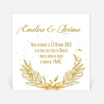 Carton d'invitation mariage photo classique