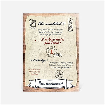 Carte anniversaire carte anniversaire - Dos de la carte