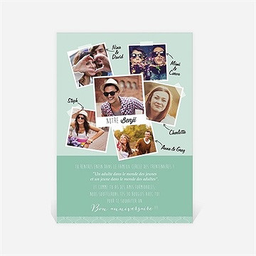 Carte anniversaire carte anniversaire - Dos de la carte