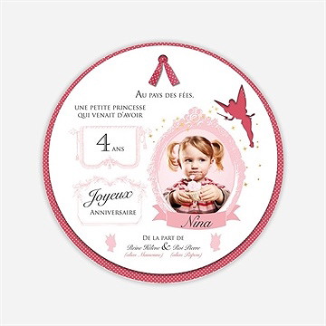 Carte anniversaire carte anniversaire - Dos de la carte