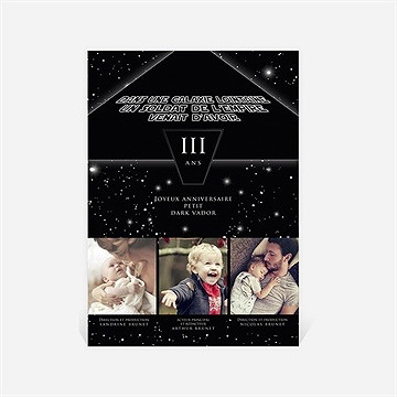 Carte anniversaire carte anniversaire - Dos de la carte