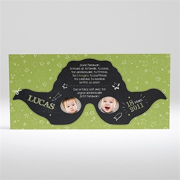 Carte anniversaire carte anniversaire - Dos de la carte