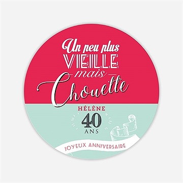 Carte anniversaire carte anniversaire - Dos de la carte