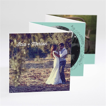 Remerciement mariage papillons et printemps