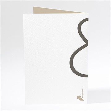 Menu mariage classique vintage - Dos du menu