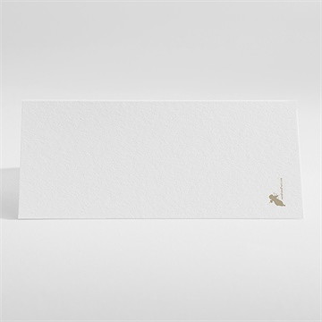 Marque-place mariage classique vintage - Dos du marque place