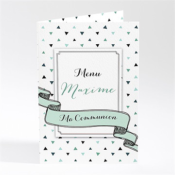 Menu communion moderne chic