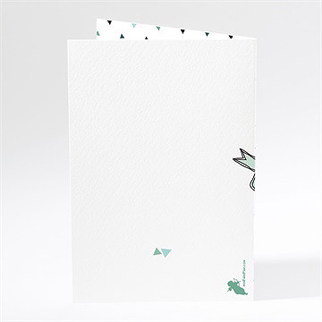 Menu communion moderne chic - Dos du menu