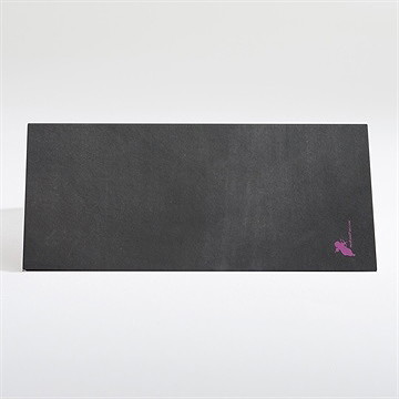 Marque-place mariage ardoise fleurie - Dos du marque-place