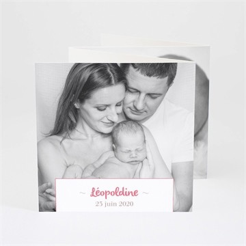 Faire-part naissance fleurs et liberty