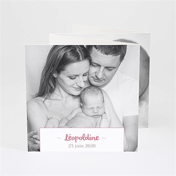 Faire-part naissance fleurs et liberty