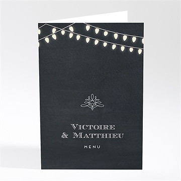 Menu mariage tendance ardoise
