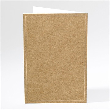 Menu mariage un papillon sur le kraft - Dos du menu