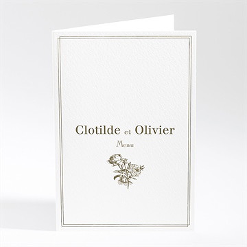 Menu mariage carde traditionnel