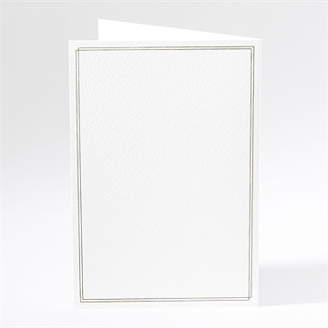 Menu mariage carde traditionnel - Dos du menu