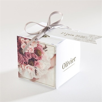 Boîte de dragées mariage carde traditionnel