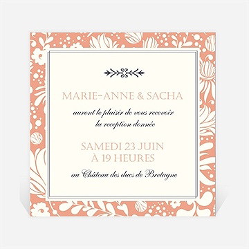Carton d'invitation mariage liberty