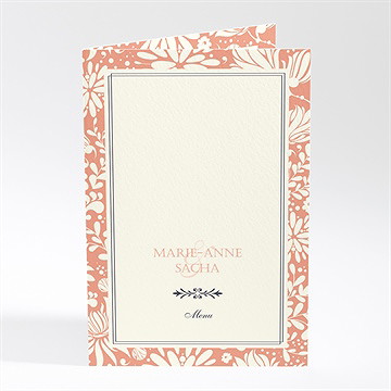 Menu mariage liberty