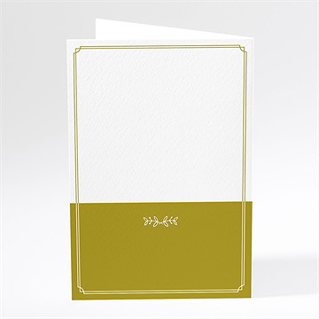 Menu mariage classique - Dos du menu