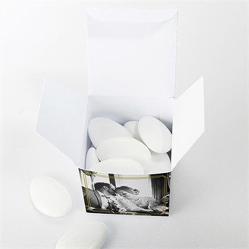 Boîte de dragées mariage classique - Intérieur de la boîte