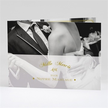 Remerciement mariage classique