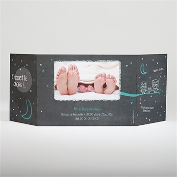 Faire-part naissance chouette alors - Dos du faire-part