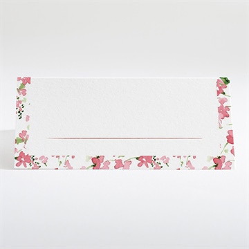 Marque-place mariage annonce champetre - Dos du marque-place