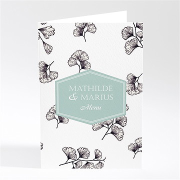 Menu mariage univers retro