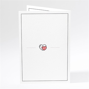 Menu mariage fanions de bal - Dos du menu