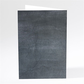 Menu mariage champêtre sur ardoise - Dos du menu