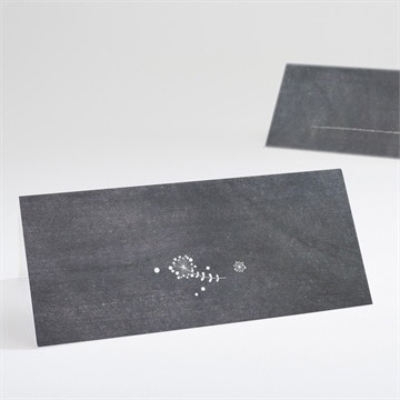 Marque-place mariage champêtre sur ardoise