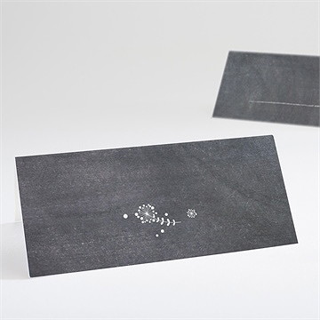 Marque-place mariage champêtre sur ardoise