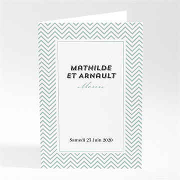 Menu mariage pop art